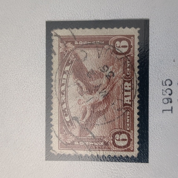 Vintage Aerial Stamp Collection Display Sheet - Picture 5 of 5